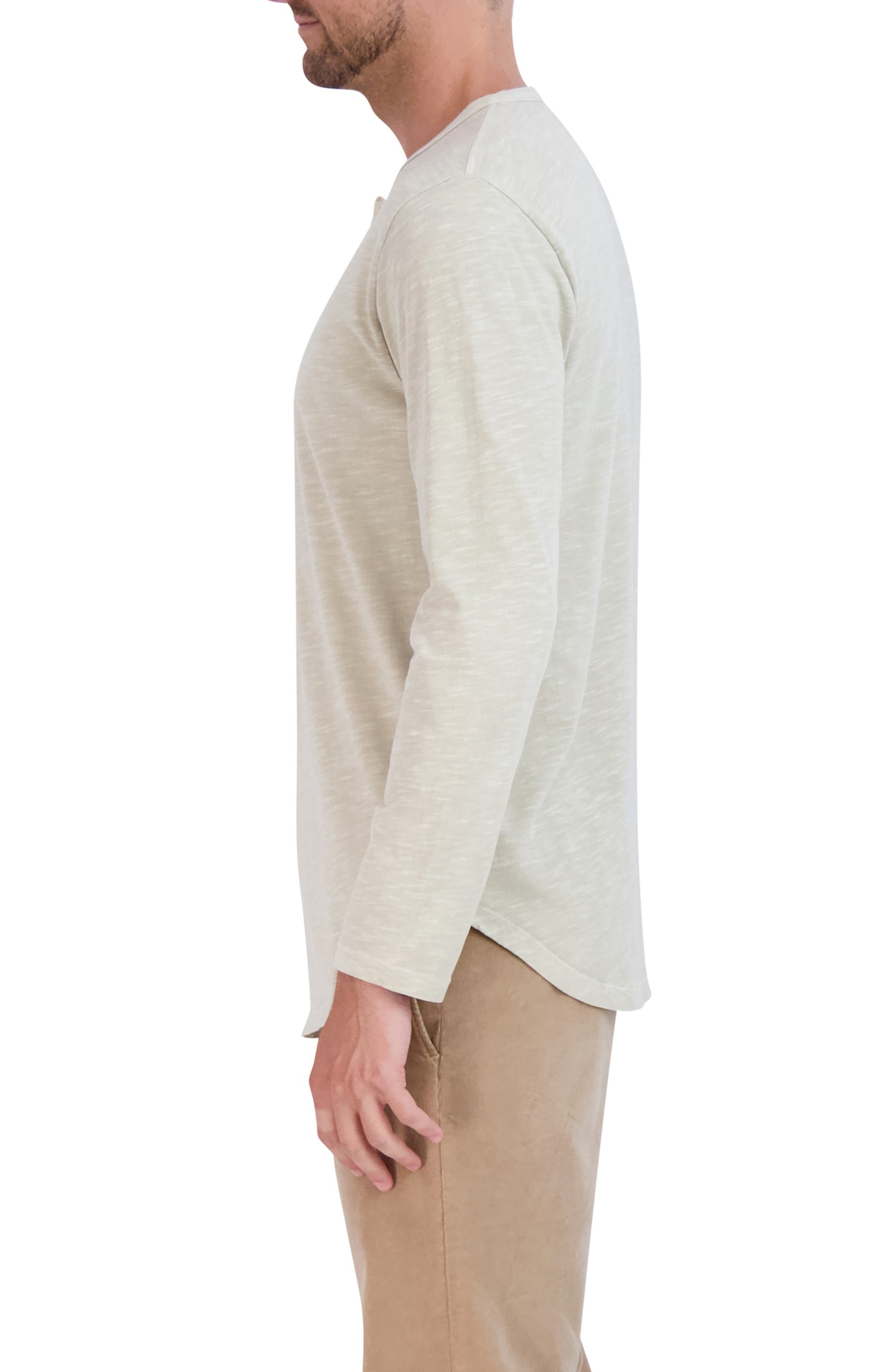 Goodlife Sun-Faded Long Sleeve Slub Scallop Henley | Nordstrom