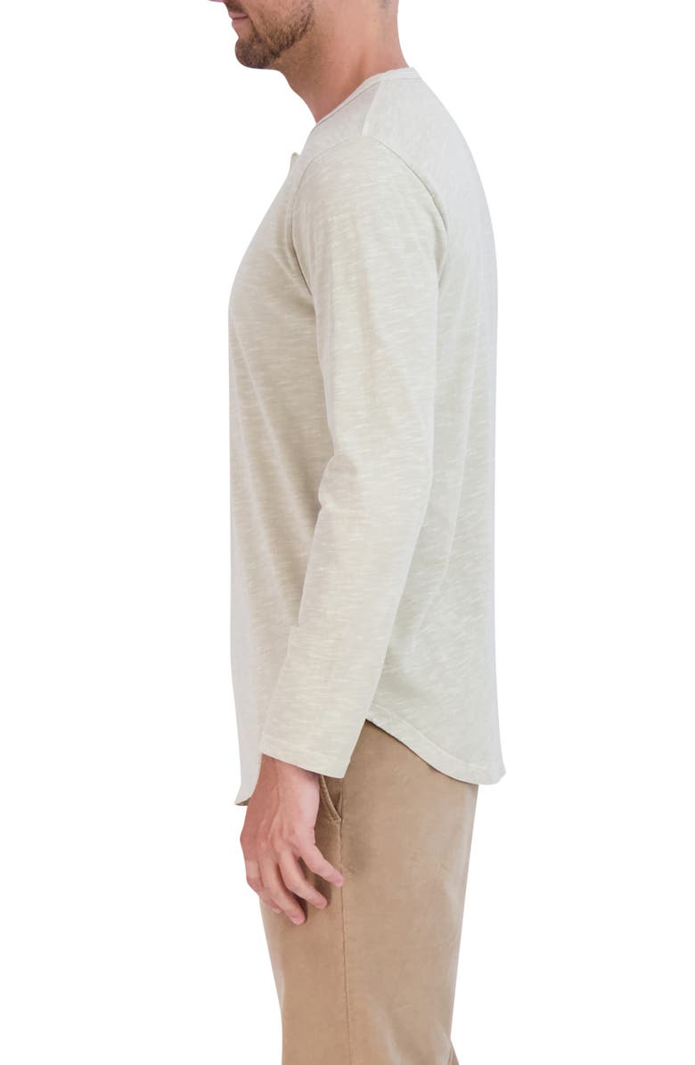 Goodlife Sun-Faded Long Sleeve Slub Scallop Henley | Nordstrom