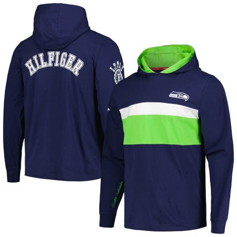 Tommy Hilfiger Men's College Navy Seattle Seahawks Stanley Tie-Dye Pullover Hoodie - College Navy