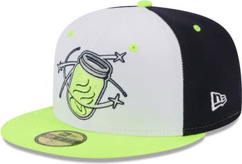 New Era Men's New Era White Columbia Fireflies Authentic Collection  Alternate Logo 59FIFTY Fitted Hat