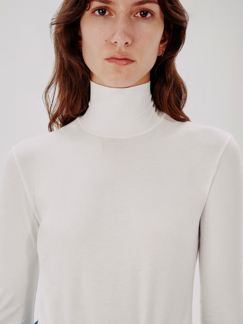 Shop Another Tomorrow Turtleneck Bodysuit In White