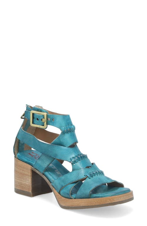 A. S.98 Alfred Ankle Strap Sandal in Emerald
