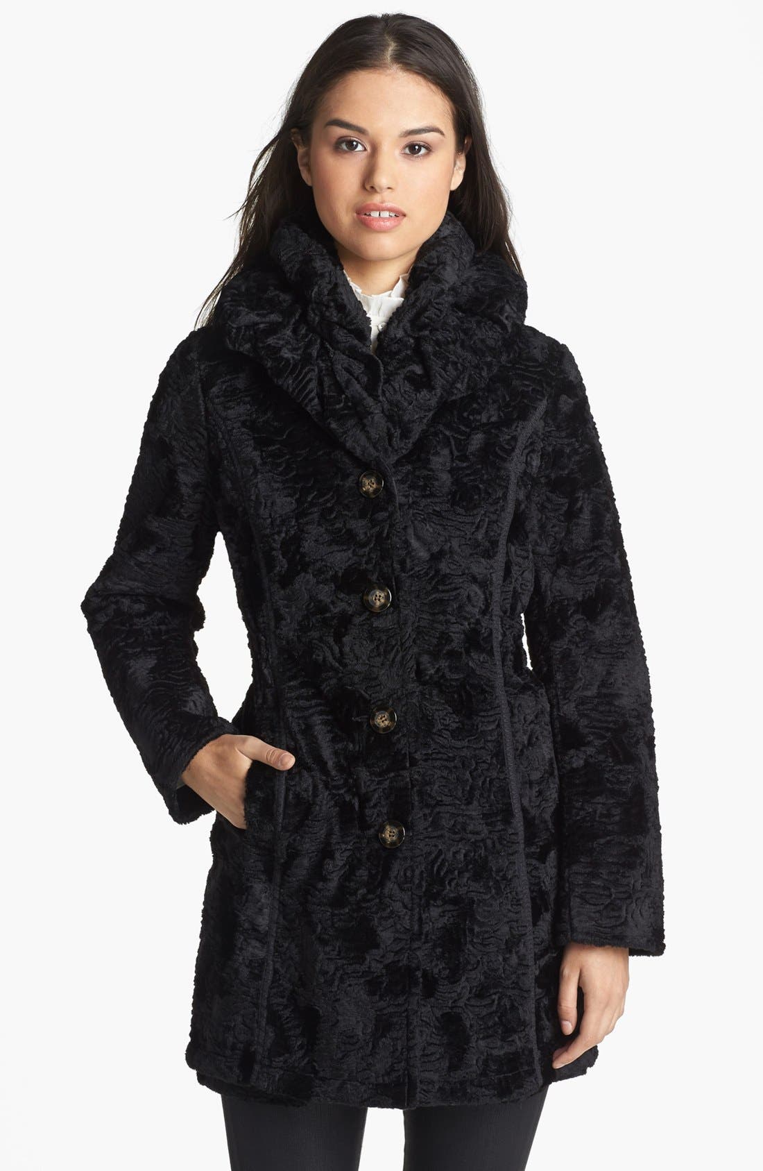 Laundry by Shelli Segal Reversible Faux Persian Lamb Fur Coat Nordstrom