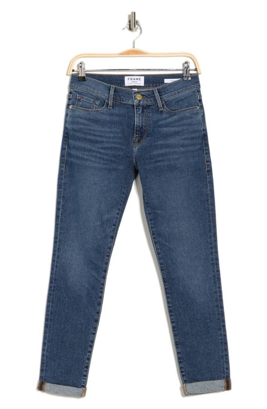 Frame Le Garcon Cuffed Crop Jeans In Kinmount
