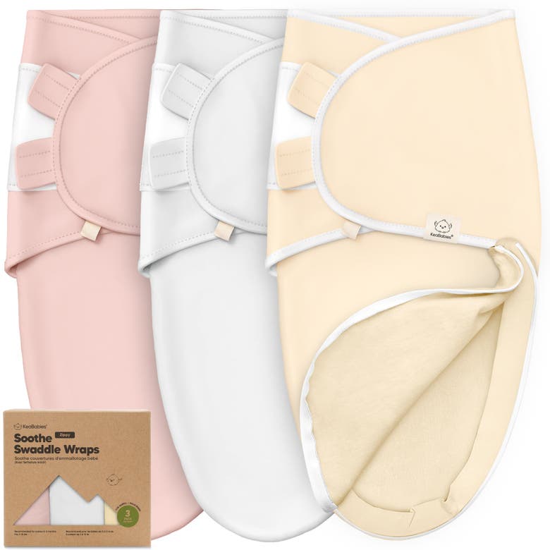 KEABABIES KEABABIES 3-PACK SOOTHE ZIPPY SWADDLE WRAP