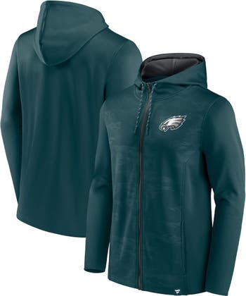 Men's Fanatics Branded Midnight Green Philadelphia Eagles Big & Tall  Full-Zip Hoodie