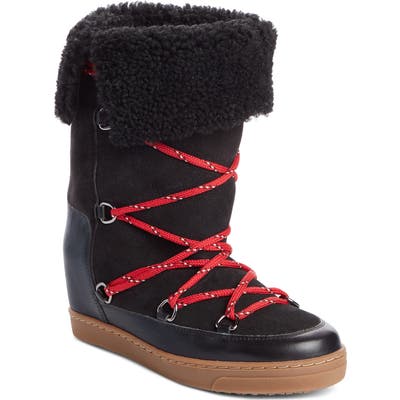 Isabel Marant Nowlsty Snow Boot, Black