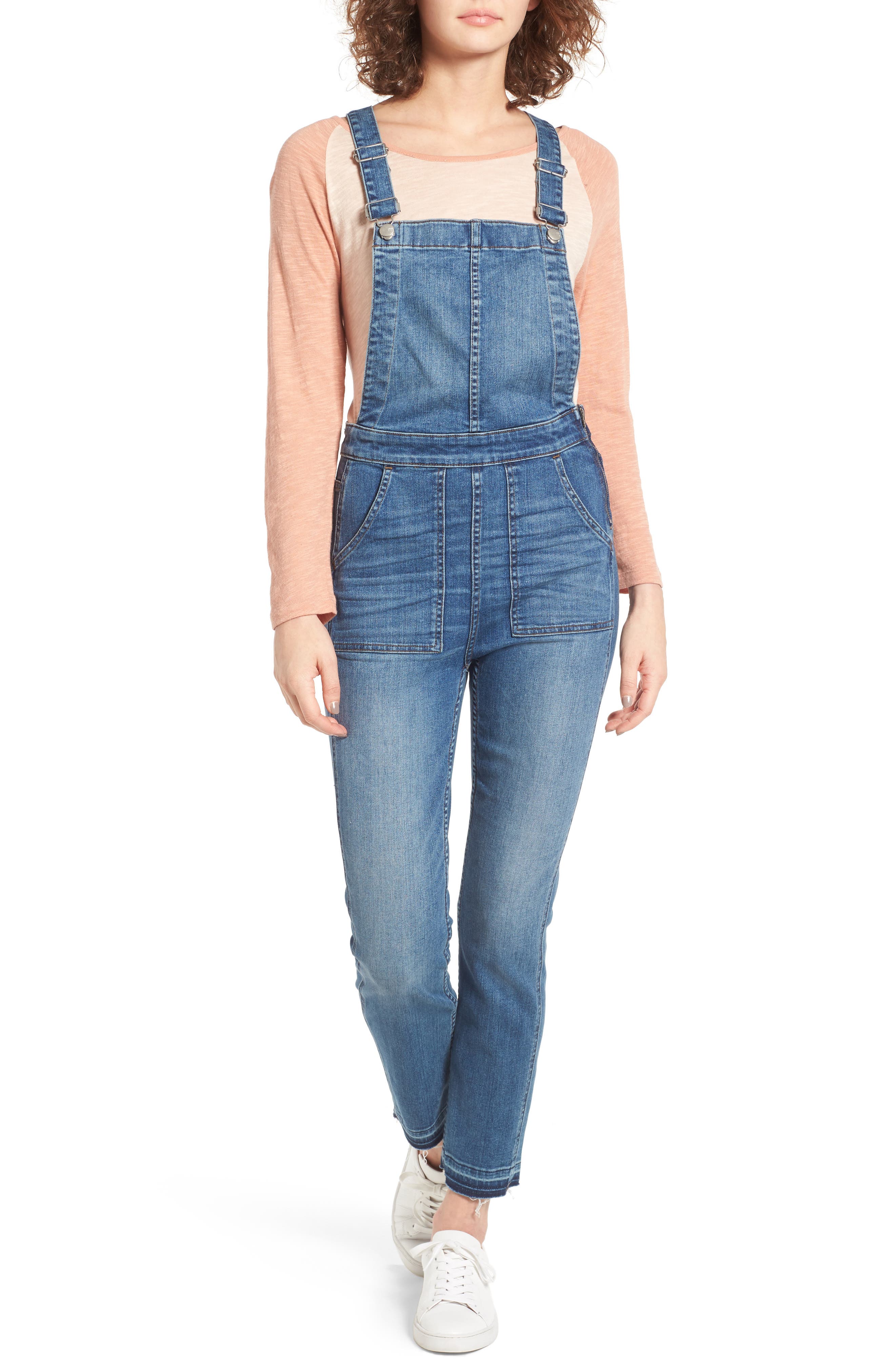 Madewell Ankle Skinny Denim Overalls (Ricky Wash) Nordstrom