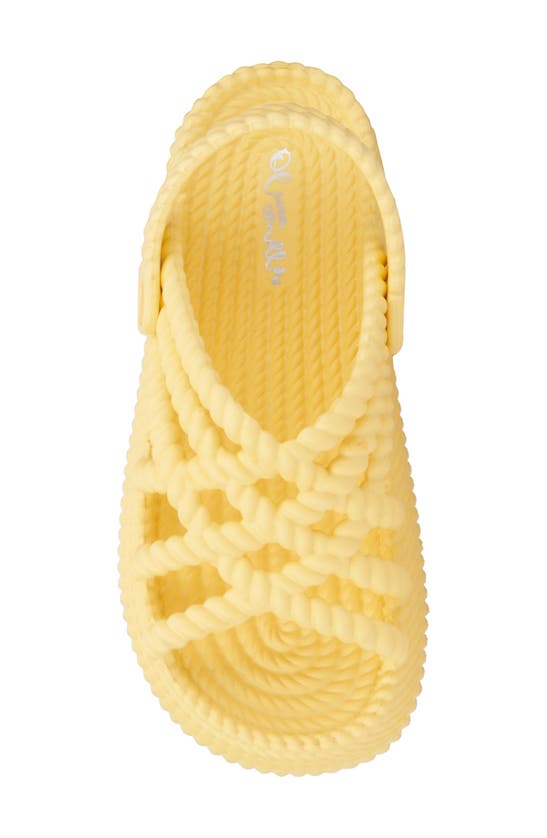 Shop Olivia Miller Jazzy Braid Sandal In Yellow