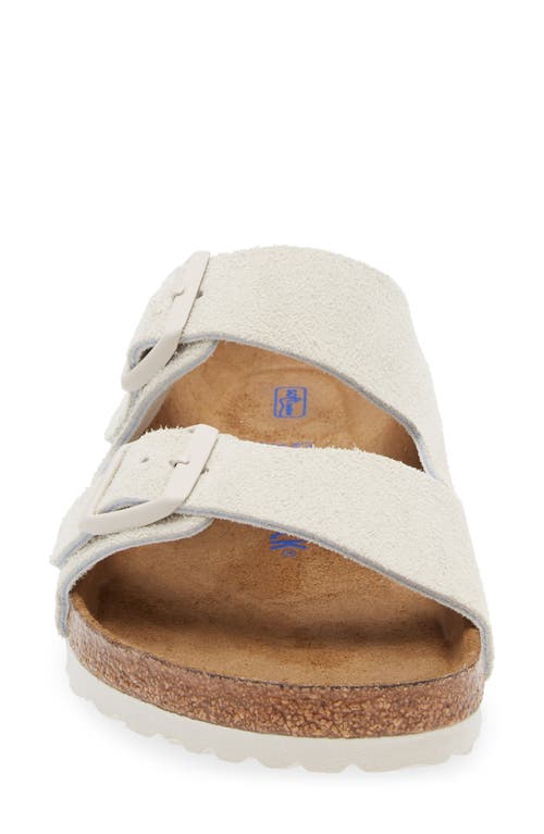 Shop Birkenstock Arizona Soft Slide Sandal In Antique White