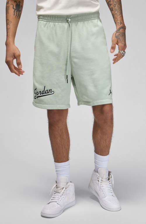 Shop Jordan Mvp Sweat Shorts In Seafoam/black