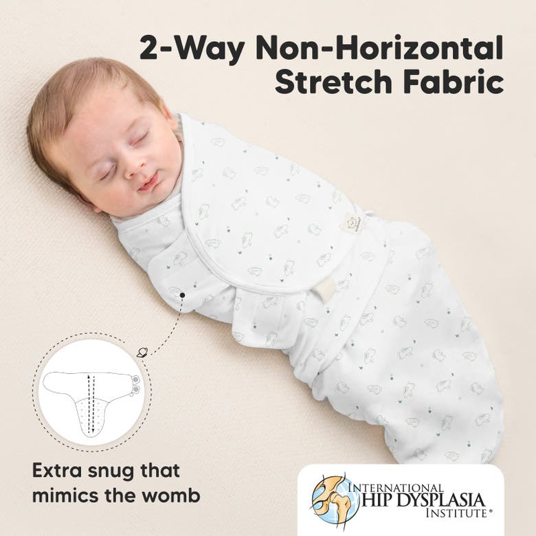 Shop Keababies 3-pack Soothe Swaddle Wraps In Bunnies
