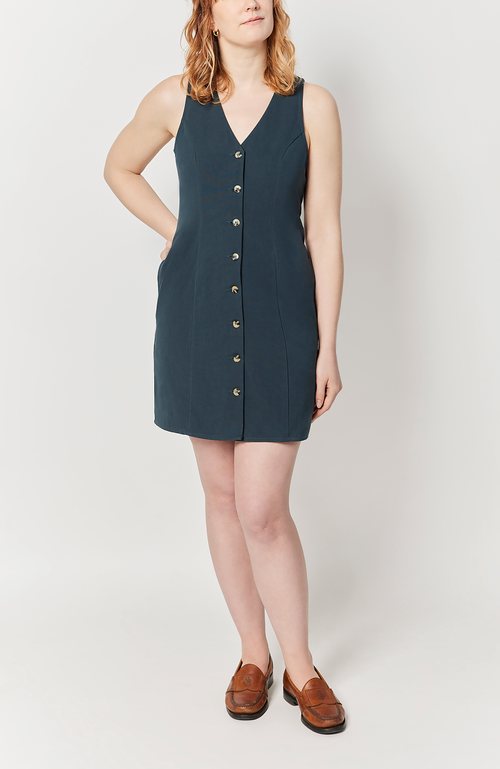 Aam The Label The Everywhere Dress In Deep Teal
