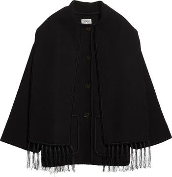 TOTEME Chain Stitch Wool Blend Scarf Jacket | Nordstrom