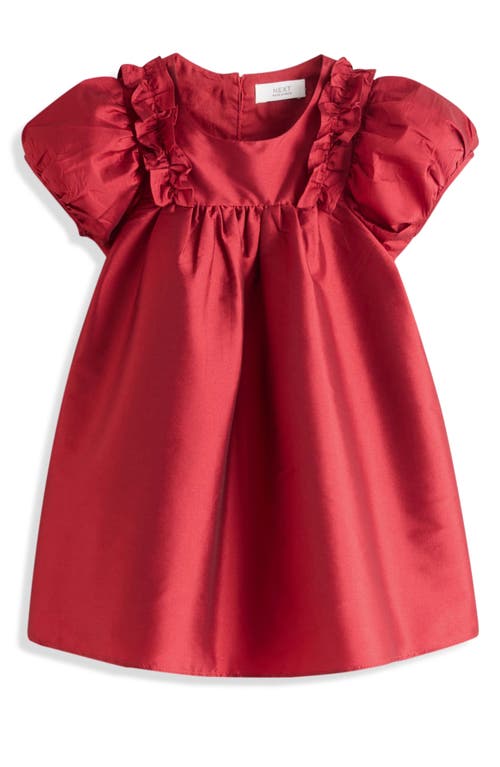 Shop Next Kids' Ruffle Taffeta Party Dress In Red