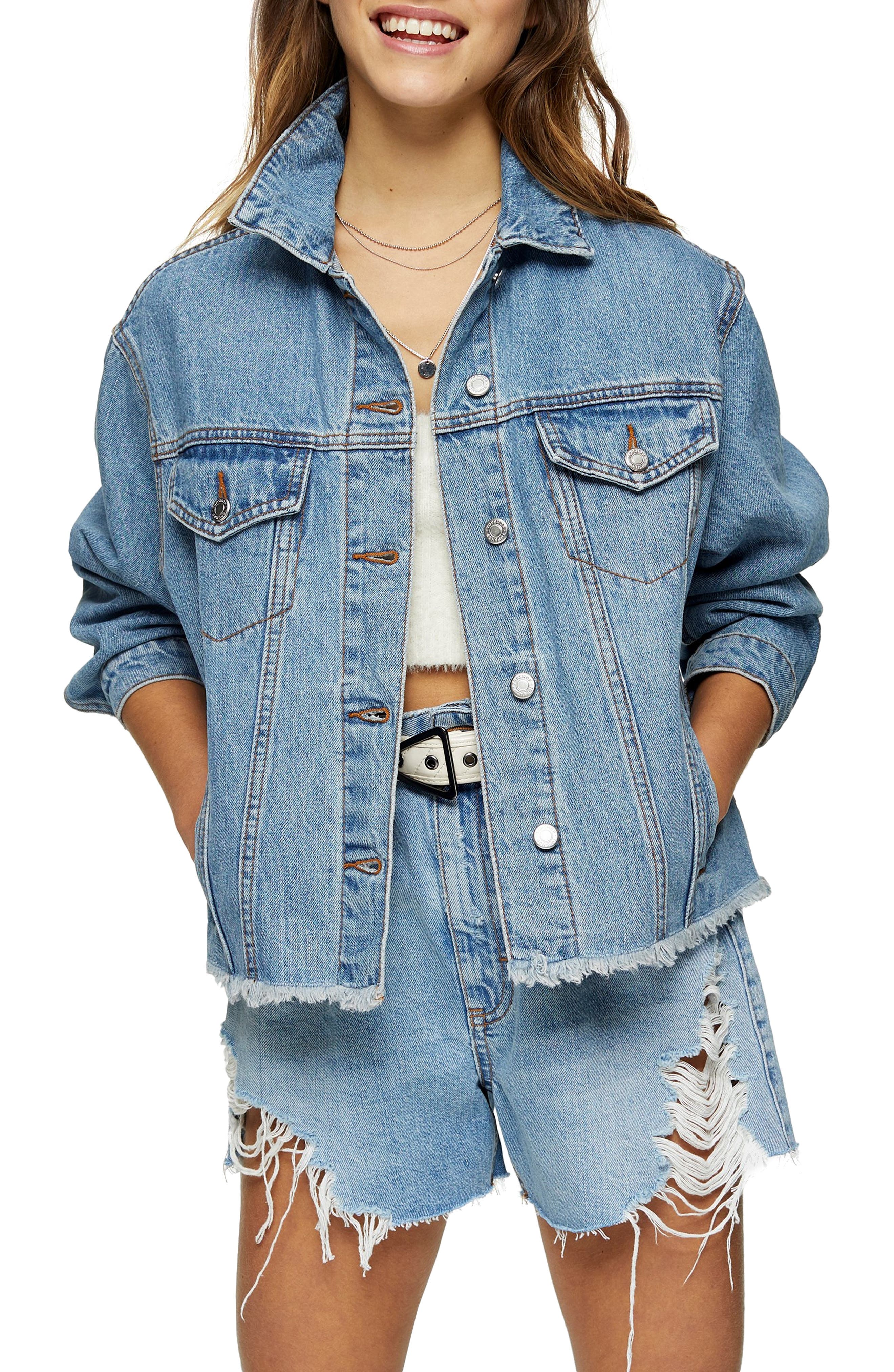 nordstrom topshop denim jacket