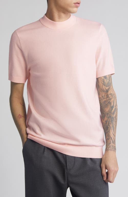 Short Sleeve Sweater in Pink Beach