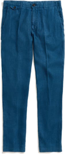 Billy Reid Moore Garment Dyed Linen Trousers Nordstrom