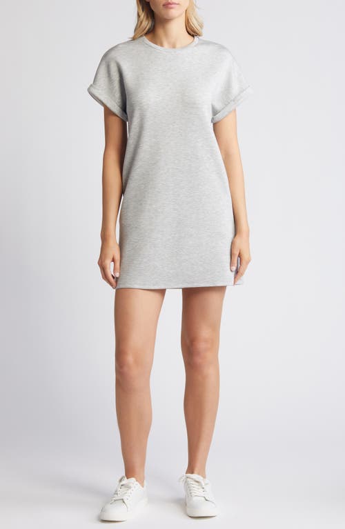 caslon(r) Cuffed T-Shirt Dress in Grey Heather