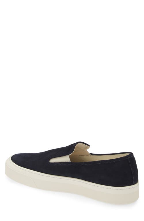 Common Projects Suede Slip-on Sneaker In Navy