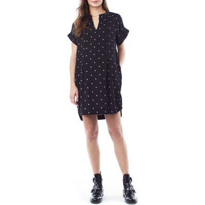 Loyal Hana Cybelle Print Maternity/nursing Dress, Black