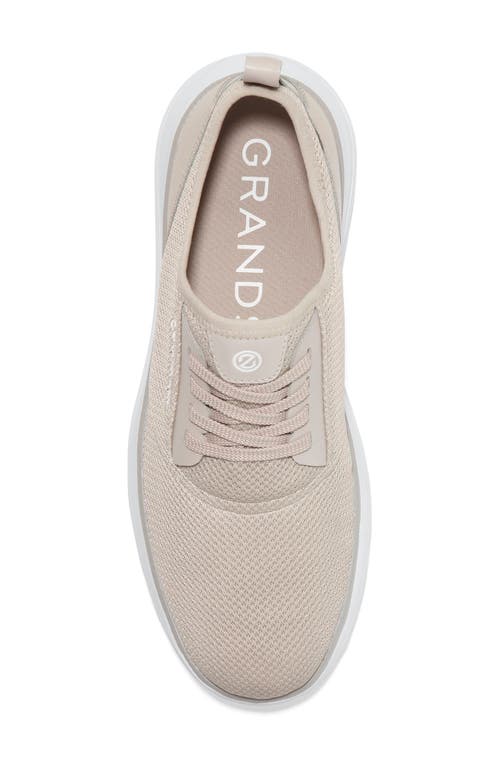 Cole Haan Grandsport Journey Knit Sneaker In Rock Ridge Optic White