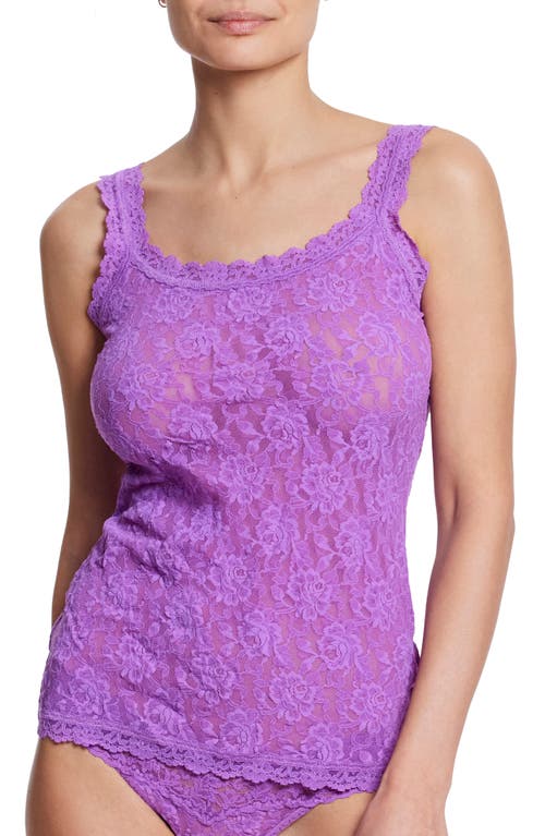 Shop Hanky Panky Lace Camisole In Violet Haze Purple