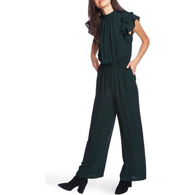 1.state Flutter Sleeve Jumpsuit, Green