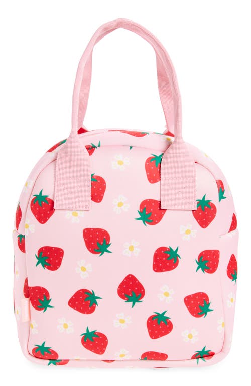 Mytagalongs Happy Berry Foodie Lunch Tote In Pink Multi