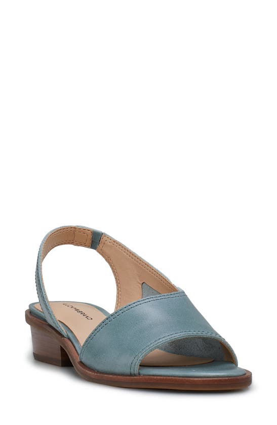 Lucky Brand Safello Asymmetric Slingback Sandal In Jade