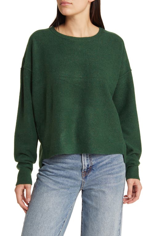 Free People Luna High-Low Sweater Forest Pine Heather at Nordstrom,