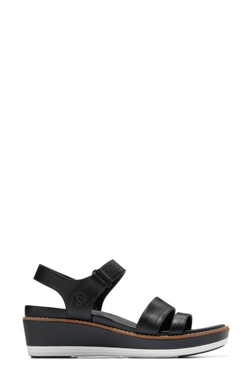 Shop Cole Haan Originalgrand Peyton Flatform Sandal In Black/black