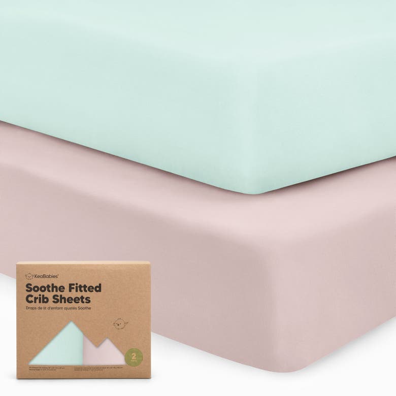 Shop Keababies Soothe Fitted Crib Sheet In Pastel