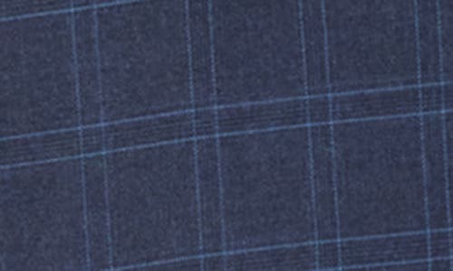 Gino Vitale Slim Fit Check Stretch Three Piece Suit In Ink Blue