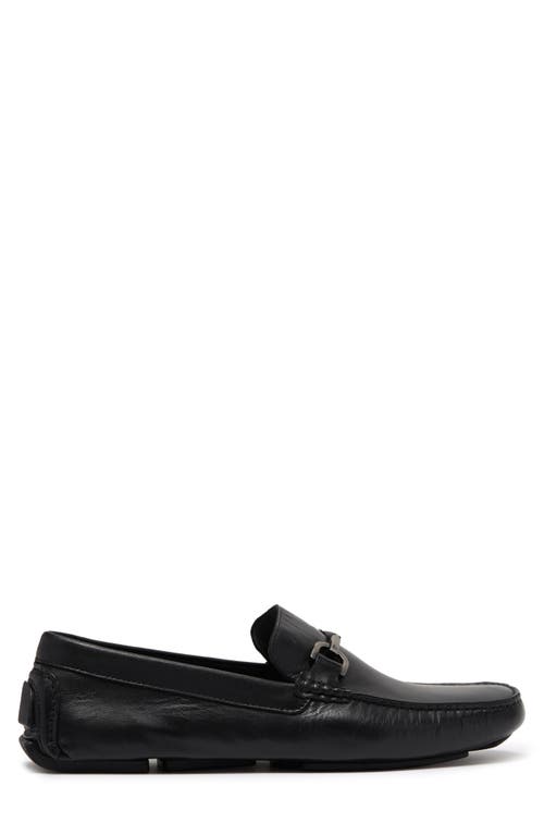 Donald Pliner Leather Bit Loafer In Black