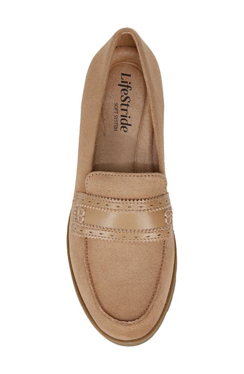 Shop Lifestride London Platform Loafer In Bamboo Tan