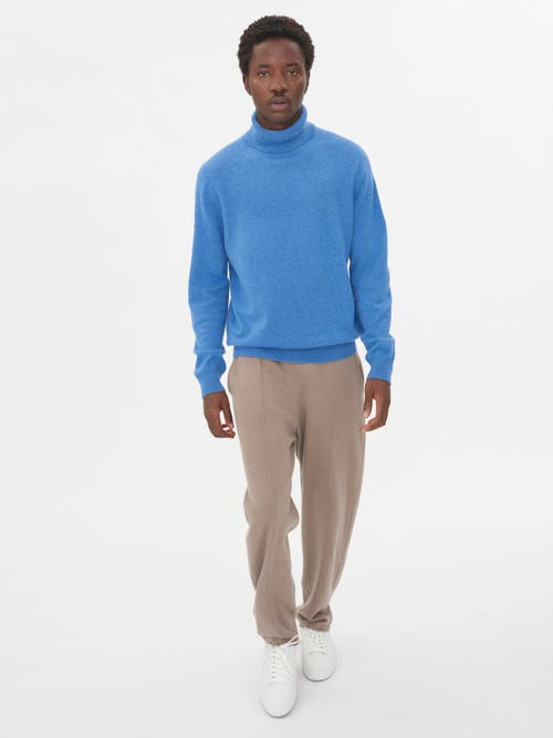 Shop Gobi Cashmere Turtle Neck In Blue