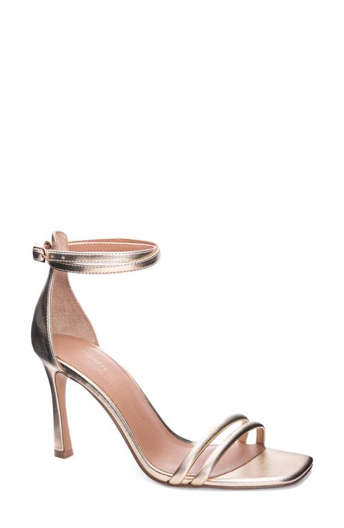 Chinese Laundry Jasmine Ankle Strap Sandal Gold at Nordstrom,