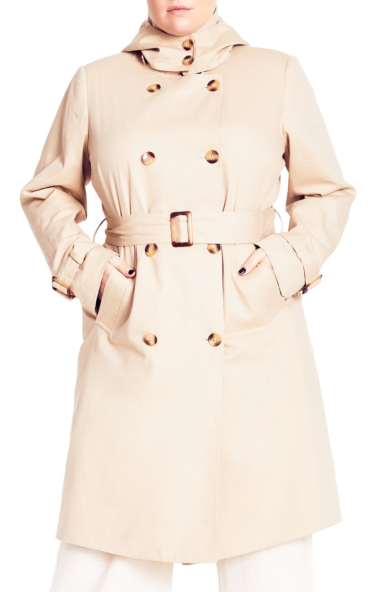 ladies white trench coat