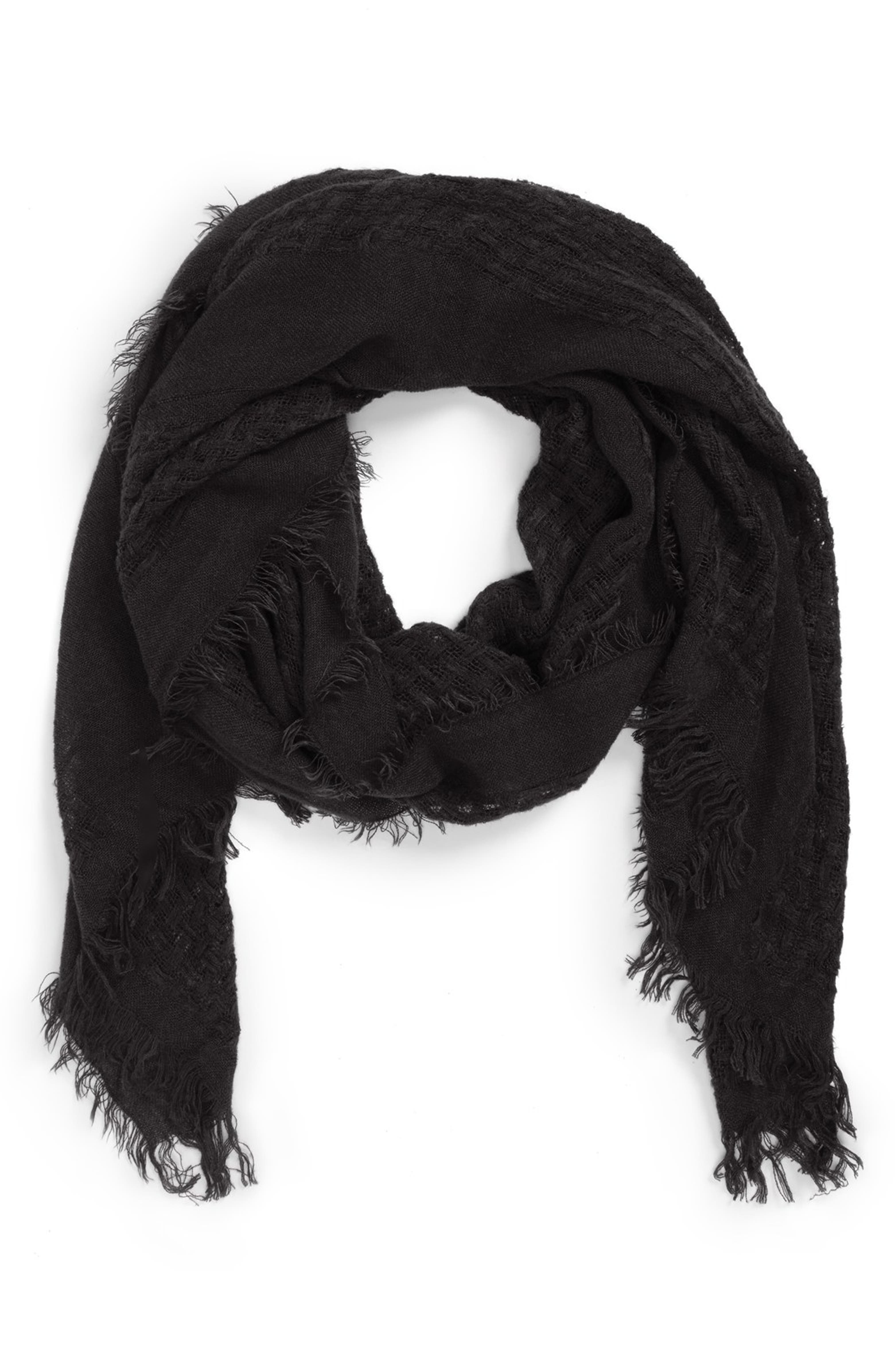 Leith Woven Waffle Oblong Scarf | Nordstrom