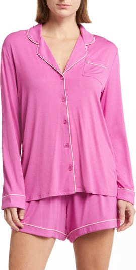 Nordstrom Moonlight Eco Long Sleeve Stretch Modal Short Pajamas