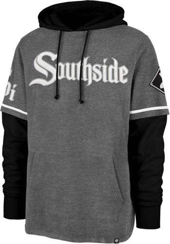 47 Men's '47 Gray Chicago White Sox City Connect Trifecta Shortstop  Pullover Hoodie