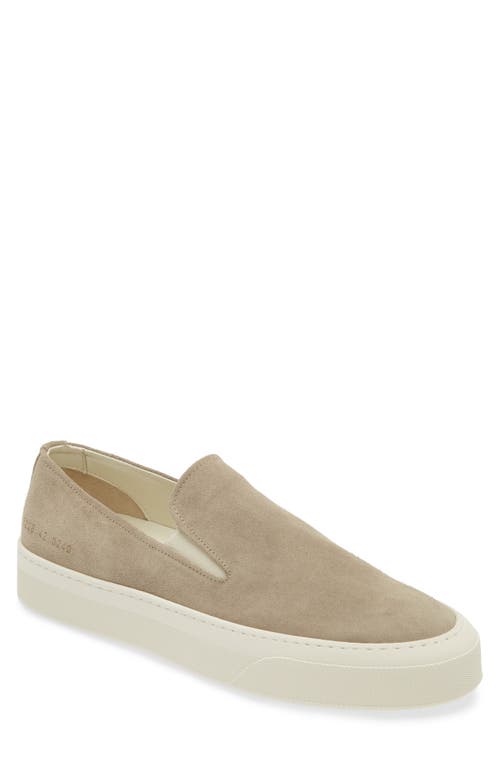 Common Projects Suede Slip-on Sneakers In Earth
