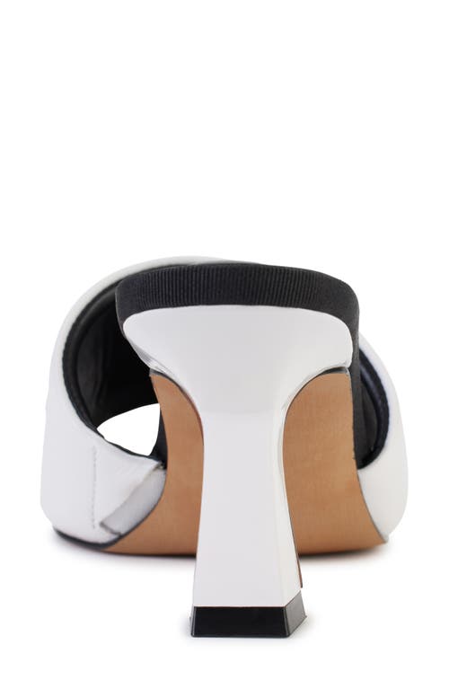 Dkny Keke Slide Sandal In White