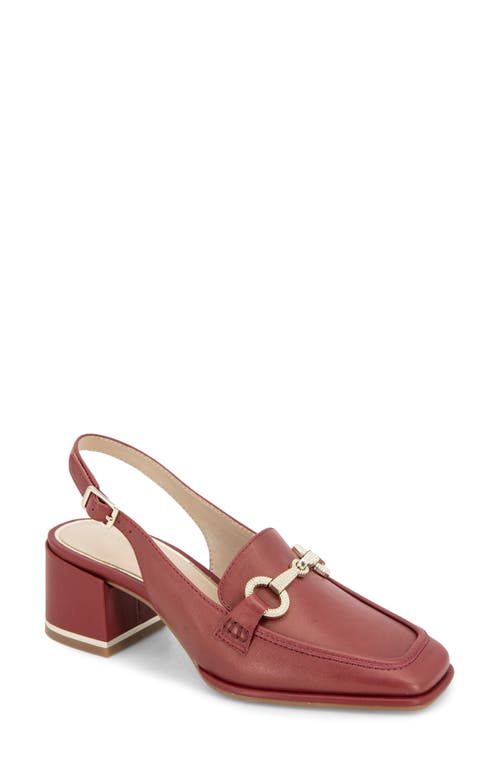 Shop Kenneth Cole Elina Slingback Bit Loafer Pump In Rio Red Leather