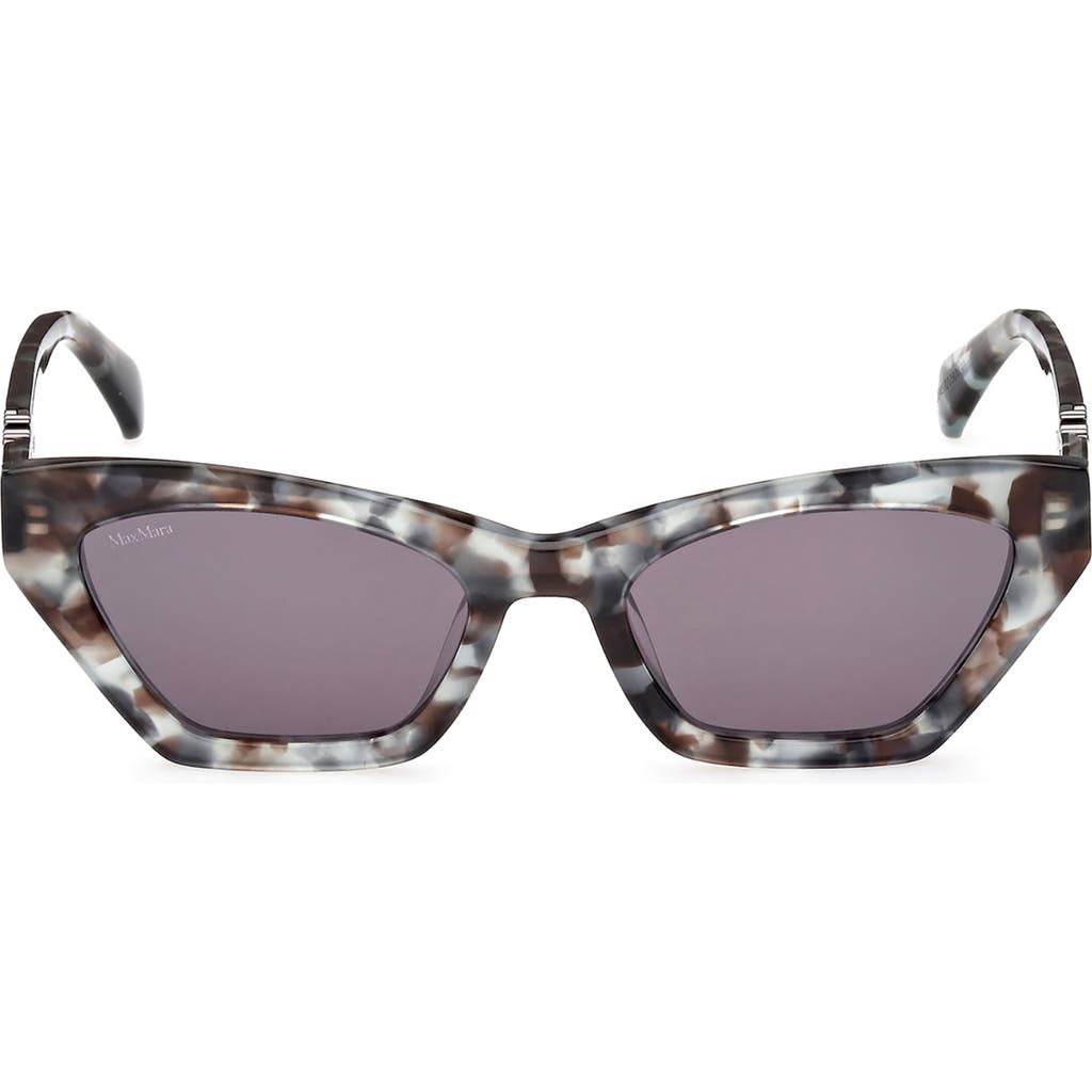 Max Mara 52mm Cat Eye Sunglasses In Black