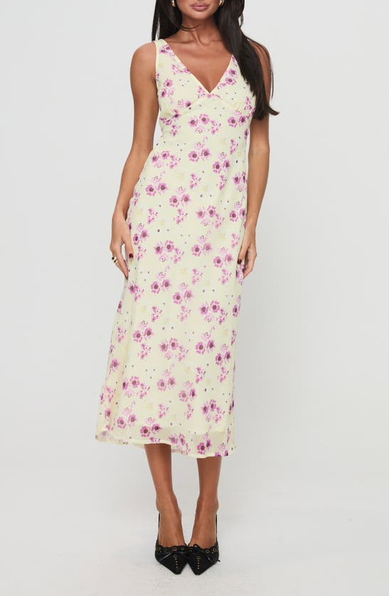 Princess Polly Nellie Floral Dress In Yellow Floral