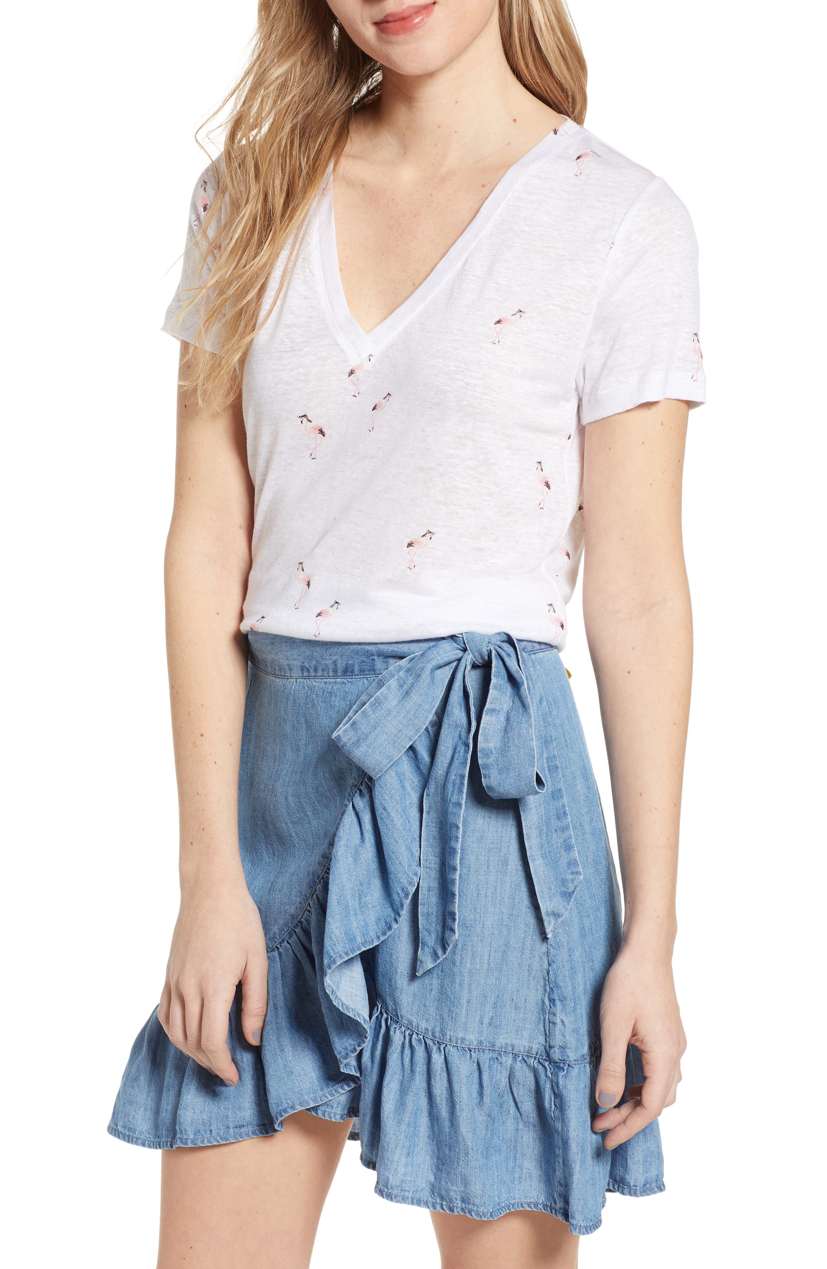 Rails Cara Tee, White