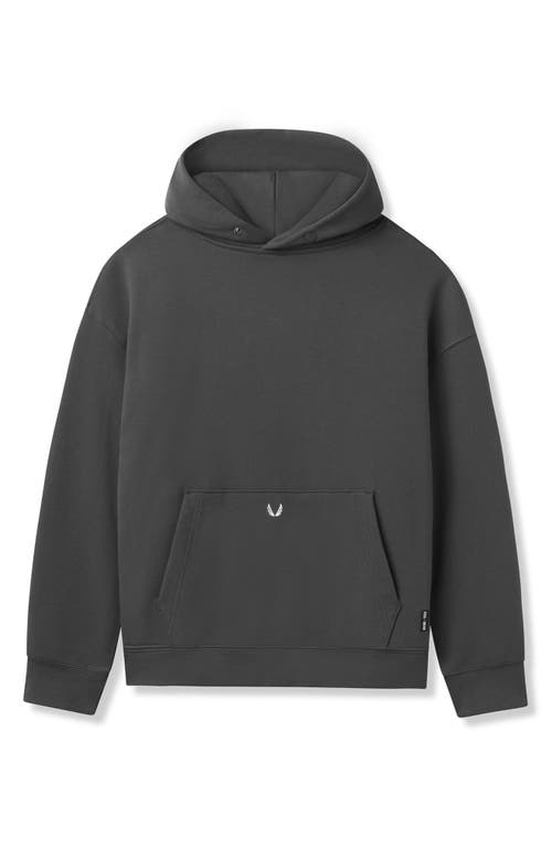 Shop Asrv Tech-terry Oversize Hoodie In Space Grey