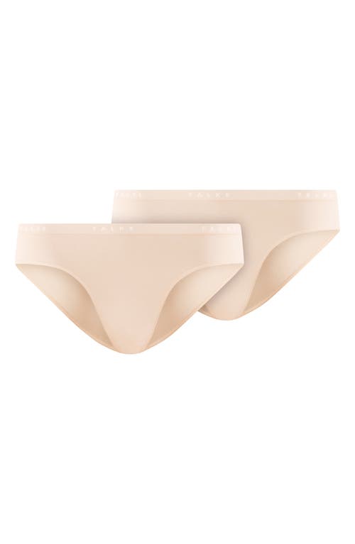 Shop Falke Daily Comfort 2-pack Stretch Cotton Bikini Briefs In Oatmeal